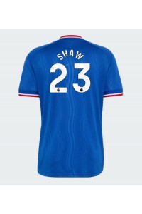 Manchester United Luke Shaw #23 Jalkapallovaatteet Vieraspaita 2026-27 Lyhythihainen